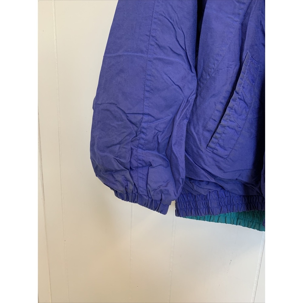 Vintage Pacific Trail Jacket Men's‎ Medium Coat Regular Rain Hiking Purple Green - Picture 5 of 13